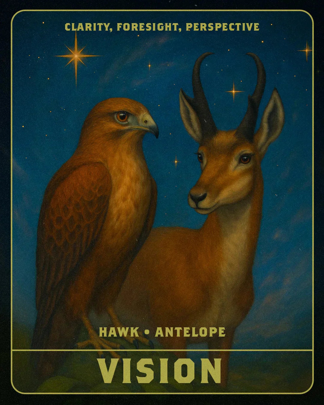 Spirit Animals for VISION • The HAWK & The ANTELOPE