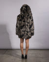 Hooded Women's Faux Fur Coat | Hyena *PRE-ORDER*