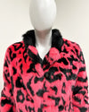 *One of a Kind* Long Faux Fur Coat | Pink Panther - Medium