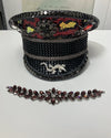 *Almost Purfect* Festival Hat - Captain Hat | Red Sequin Leopard