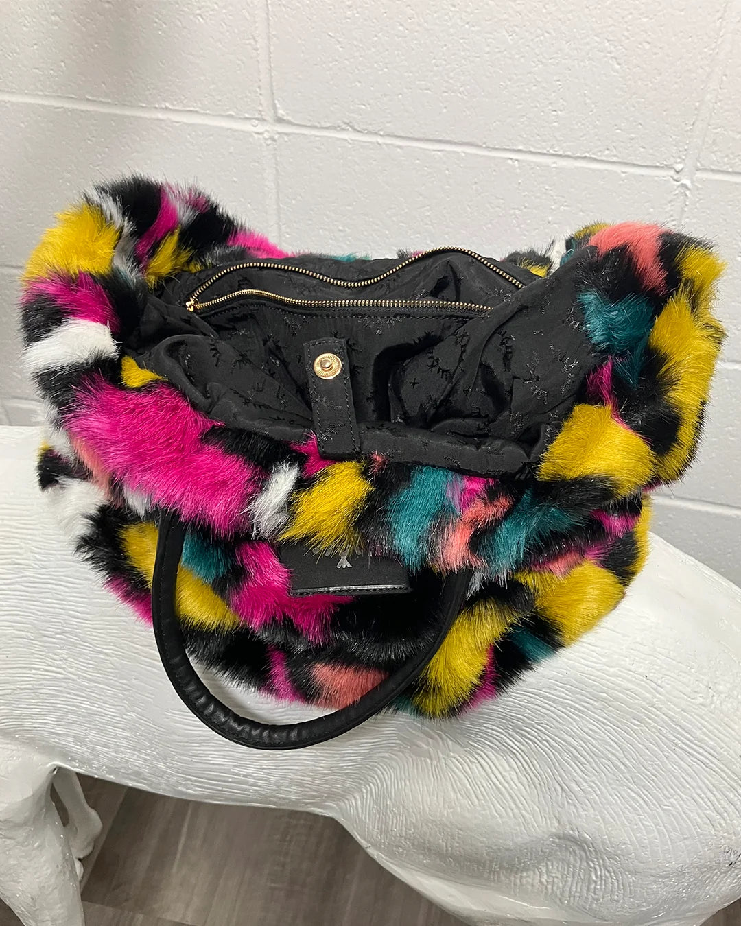 *Sample* Faux Fur Tote Bag | Butterfly