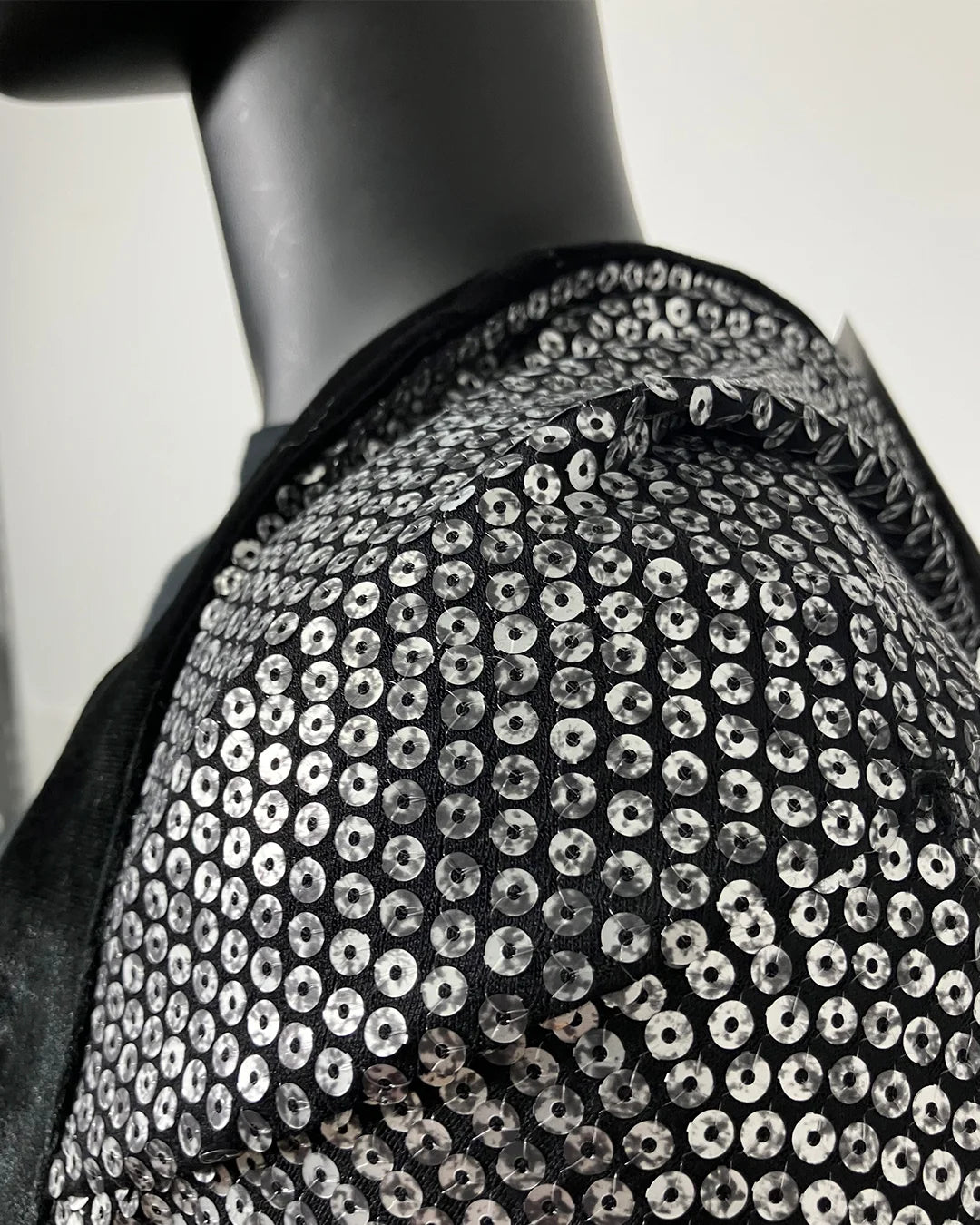 *Almost Purfect* Sequin Kimono | Silver Wolf - L-XL