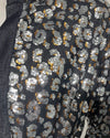 *Sample* Silver Sequin Kimono | Blue Denim Leopard