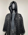 *Sample* Sequin Kimono | Black Snakeskin