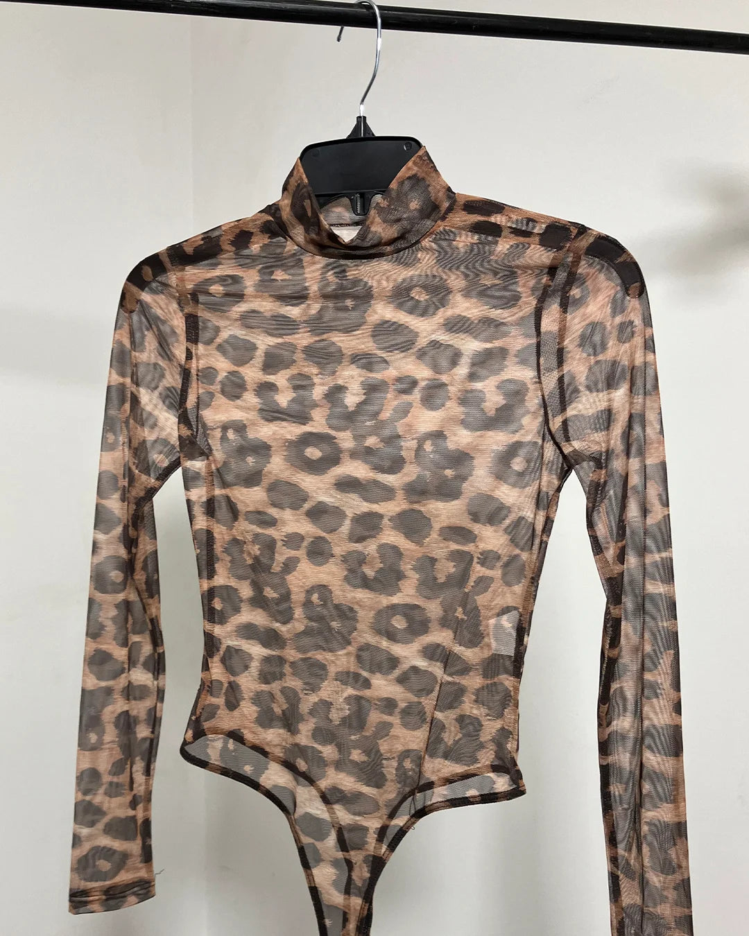 *Sample* Mesh Long Sleeve Bodysuit | Jaguar - SMALL