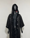 *Almost Purfect* Sequin Kimono | Black Snakeskin -SMALL-MEDIUM