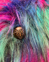*Last Stock* Northern Lights Calico Leopard Classic Faux Fur Coat - SMALL