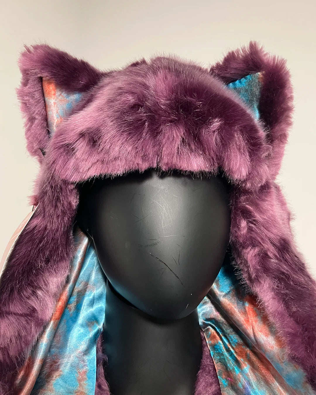 *Almost Purfect* Luxe Collector Edition Faux Fur SpiritHood | Lavender Wolf