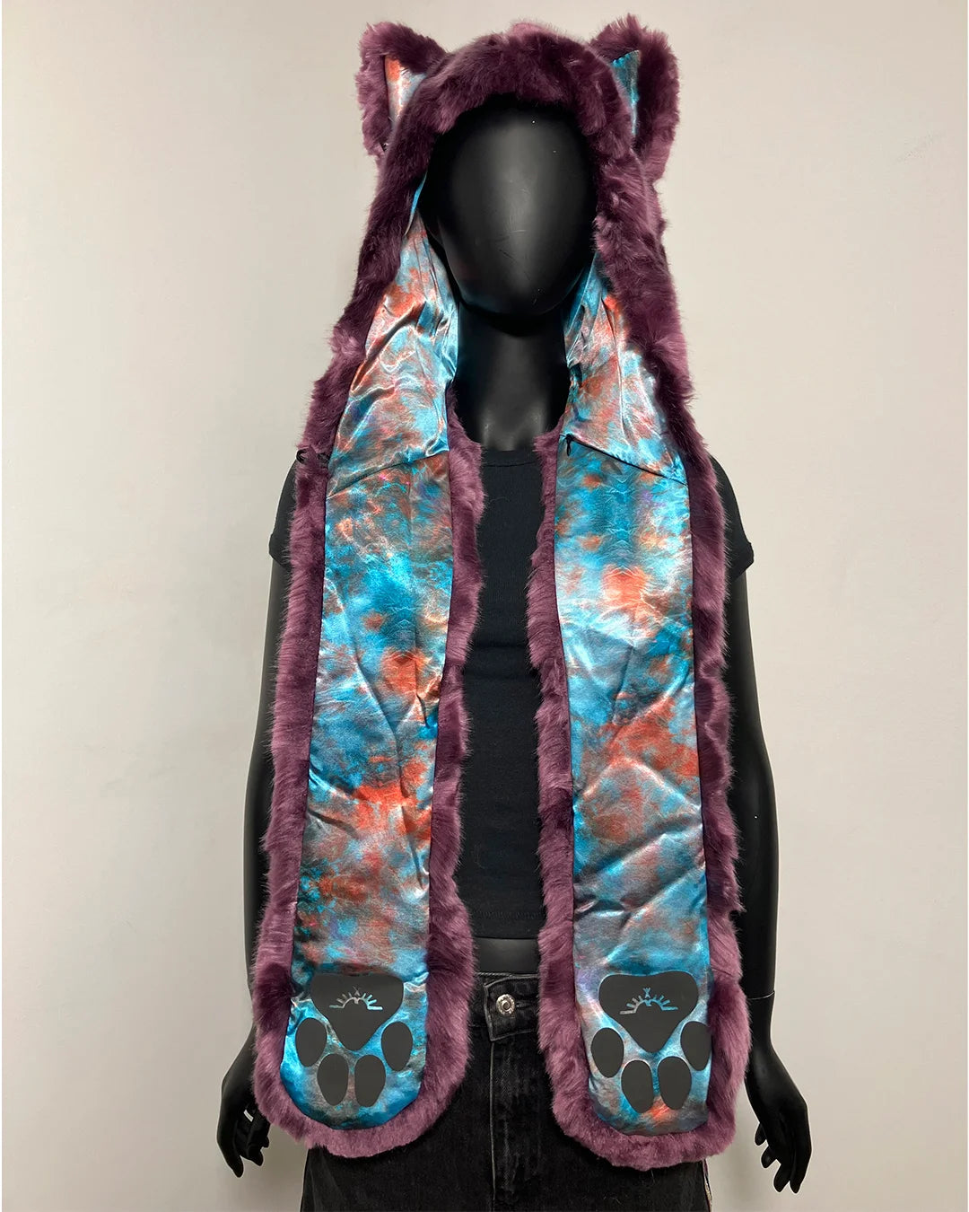 *Almost Purfect* Luxe Collector Edition Faux Fur SpiritHood | Lavender Wolf