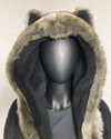 *Almost Purfect* Classic Grey Wolf Robe - LARGE