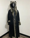 *Almost Purfect* Classic Grey Wolf Robe - MEDIUM