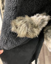 *Almost Purfect* Classic Grey Wolf Robe - MEDIUM
