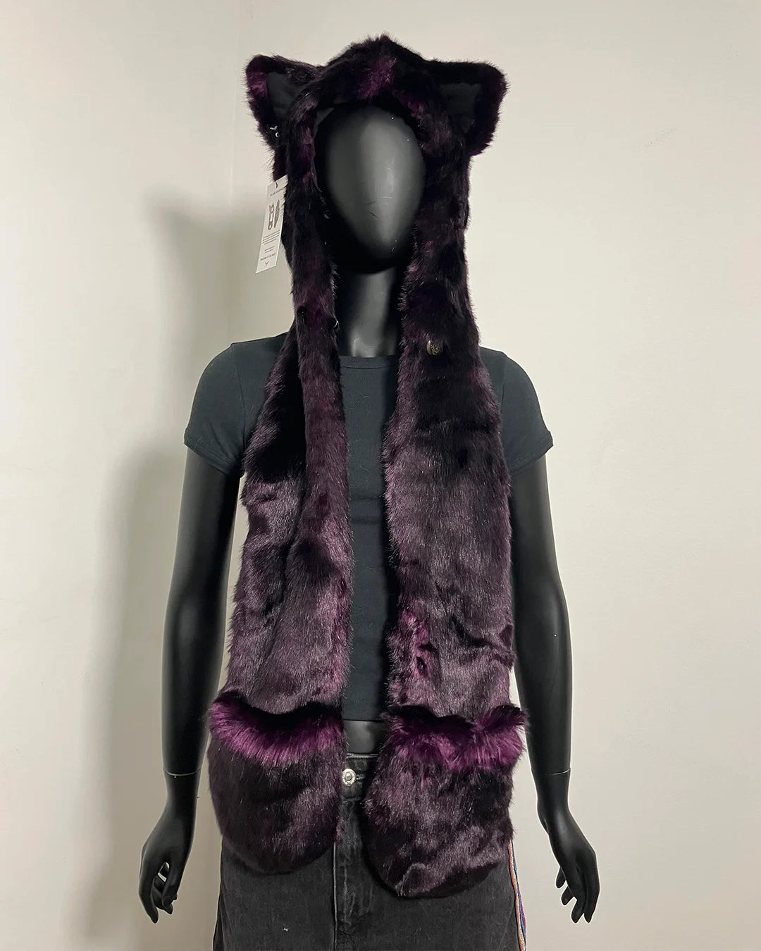 *Almost Purfect* Midnight Wolf Luxe Hood