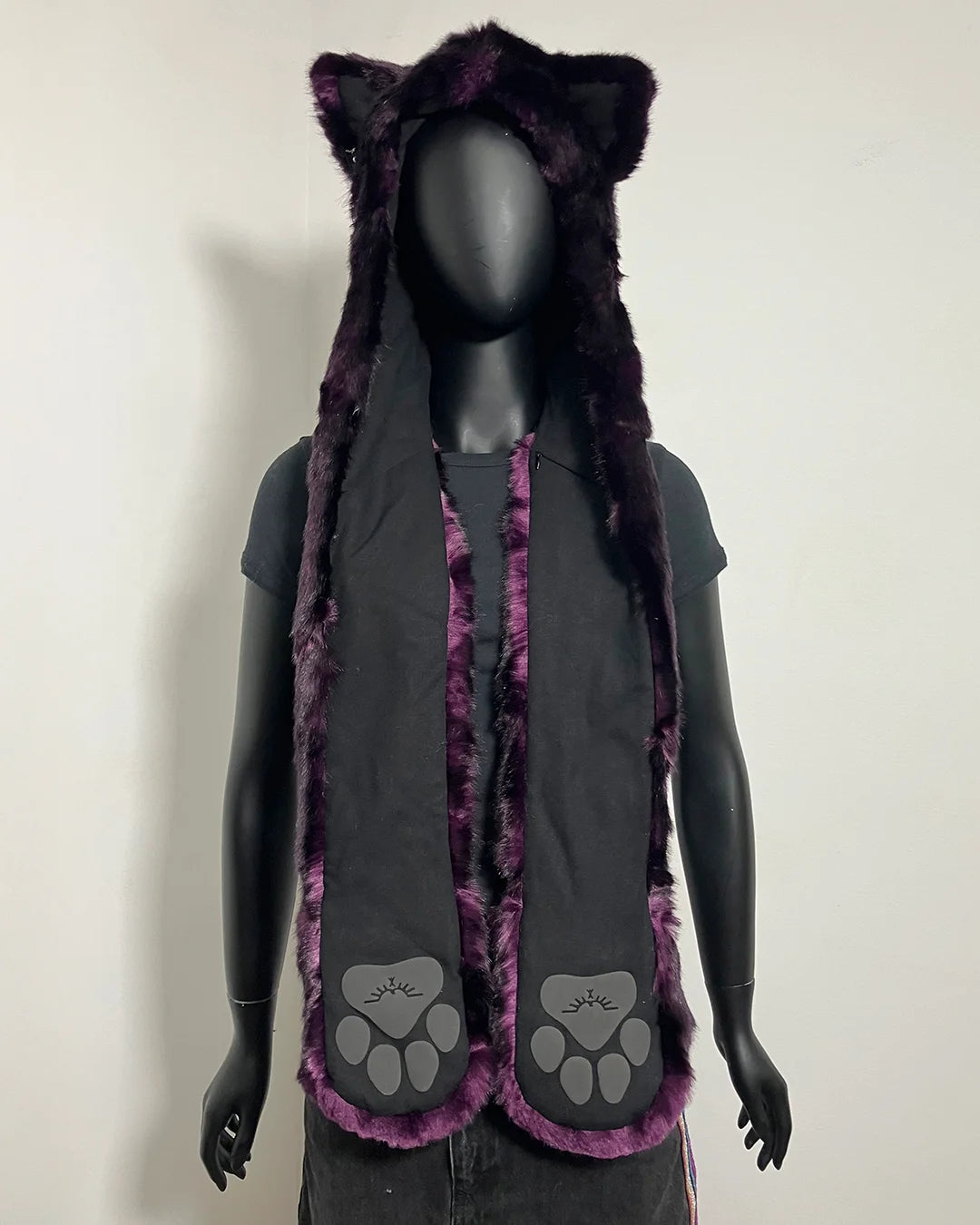*Almost Purfect* Midnight Wolf Luxe Hood