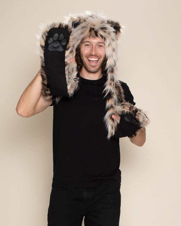 トップス chasooKHAKIPOINT Lettering Fur Hood 0000_SpirithoodsLil_CheetahFau