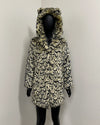 *Last Stock* Classic Luxe Faux Fur Coat | Ocelot - XSmall
