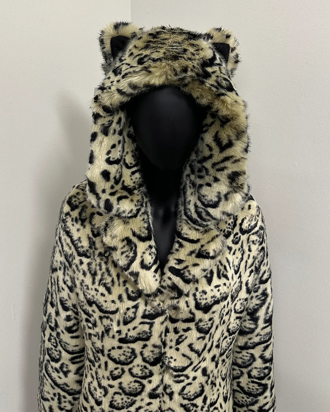 *Last Stock* Classic Luxe Faux Fur Coat | Ocelot - XSmall