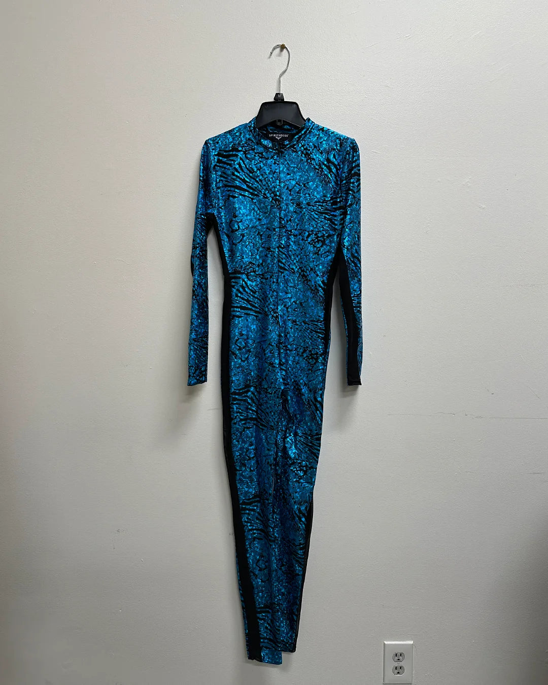 *Almost Purfect* Women's Metallic Bodysuit | Blue Viper - Medium