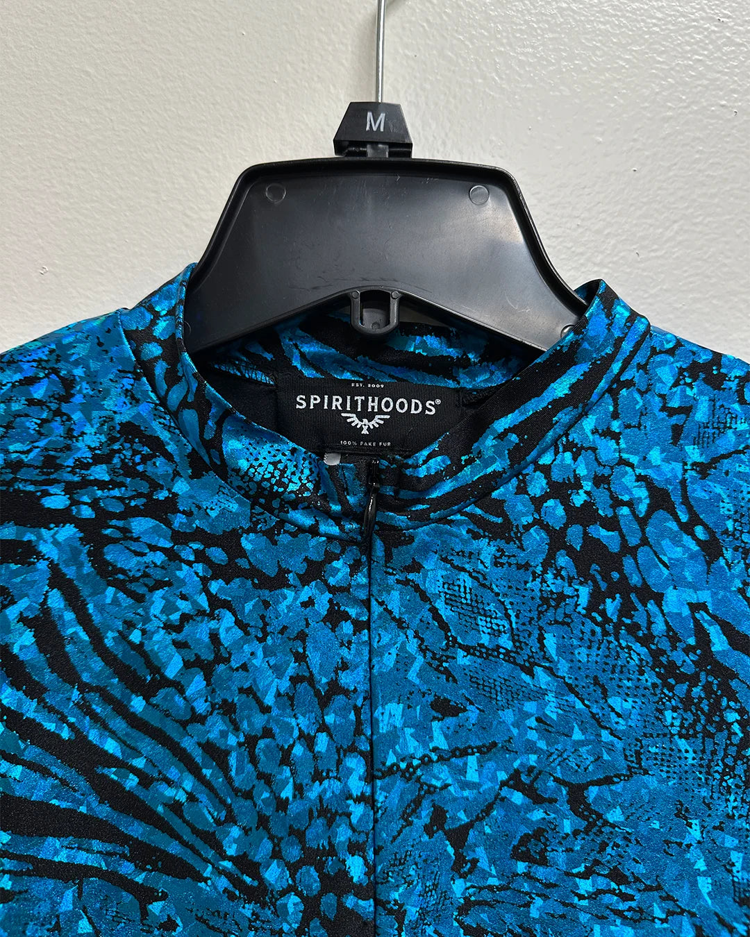*Almost Purfect* Women's Metallic Bodysuit | Blue Viper - Medium