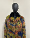 *Almost Purfect* Long Faux Fur Coat | Parrot - X-Small