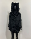 *Almost Purfect* Classic Faux Fur Coat | Black Wolf Plaid - X-Small