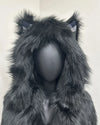 *Almost Purfect* Classic Faux Fur Coat | Black Wolf Plaid - X-Small