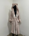*Almost Purfect* Classic Luxury Pink Robe | Rose Quartz Wolf 1 - Medium
