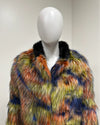 *Almost Purfect* Long Faux Fur Coat | Parrot - Medium