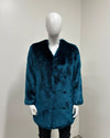 *Almost Purfect* V-Neck Luxe Faux Fur Coat | Royal Wolf - Medium