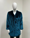*Almost Purfect* V-Neck Luxe Faux Fur Coat | Royal Wolf - Medium