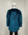 *Almost Purfect* V-Neck Luxe Faux Fur Coat | Royal Wolf - Medium
