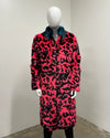 *Last Stock* Long Faux Fur Coat | Pink Panther - Large