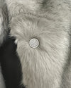 *Sample* Classic Luxe Faux Fur Coat | Arctic Wolf - XSmall