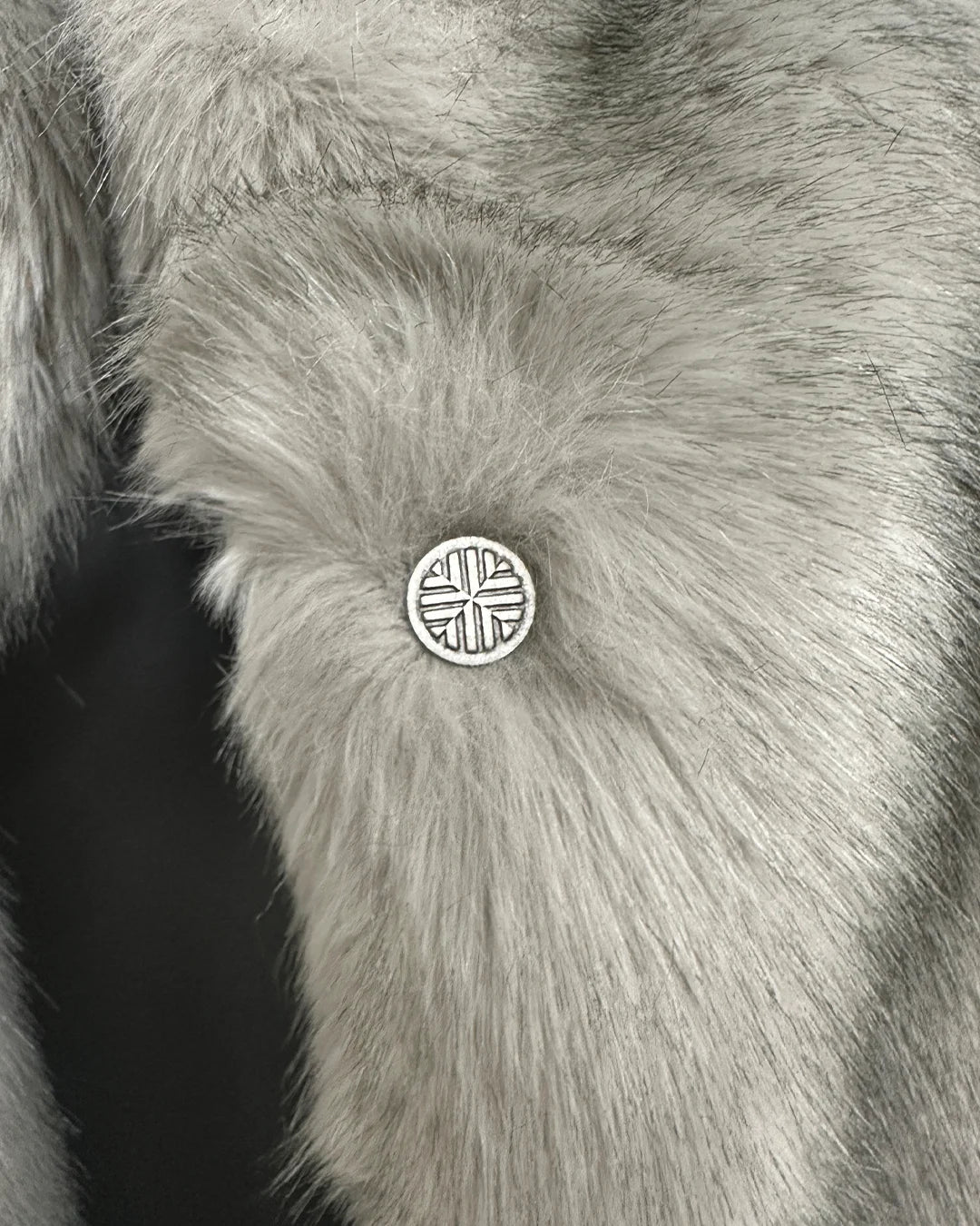 *Sample* Classic Luxe Faux Fur Coat | Arctic Wolf - XSmall