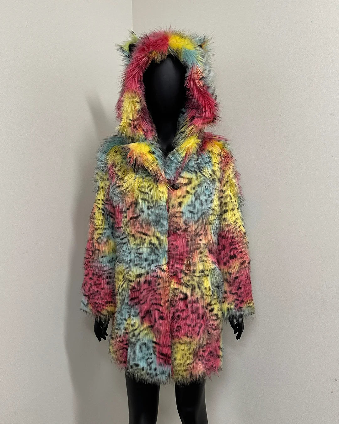 *Sample* Classic Faux Fur Coat | Oaxaca Jaguar - XSmall