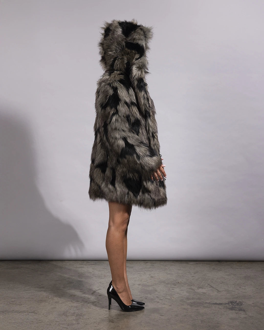 Hooded Women's Faux Fur Coat | Hyena *PRE-ORDER*
