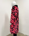 *One of a Kind* Long Faux Fur Coat | Pink Panther - Medium