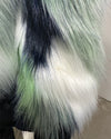 *Almost Purfect* Hooded Faux Fur Bomber Jacket | Emerald Hummingbird - Medium
