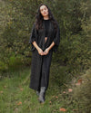Unisex Kimono | Herringbone Black