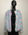 *Last Stock* Faux Fur Bomber Jacket | Aurora Alpaca -MEDIUM