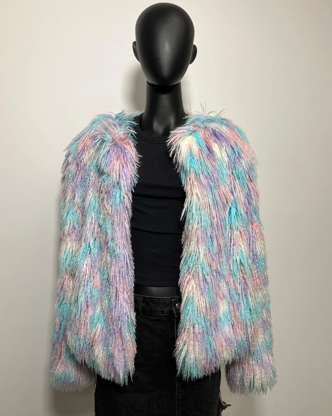 *Last Stock* Faux Fur Bomber Jacket | Aurora Alpaca -MEDIUM