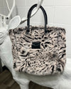 *Sample* Faux Fur Tote Bag | White Tiger