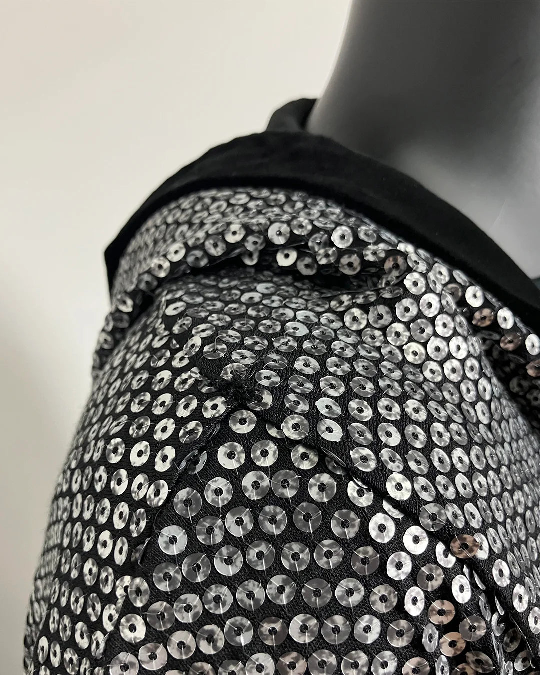 *Almost Purfect* Sequin Kimono | Silver Wolf - L-XL