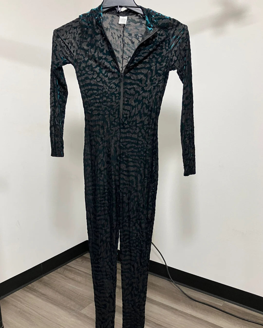 *Sample* Women's Green Full Bodysuit | Emerald Tiger - SMALL