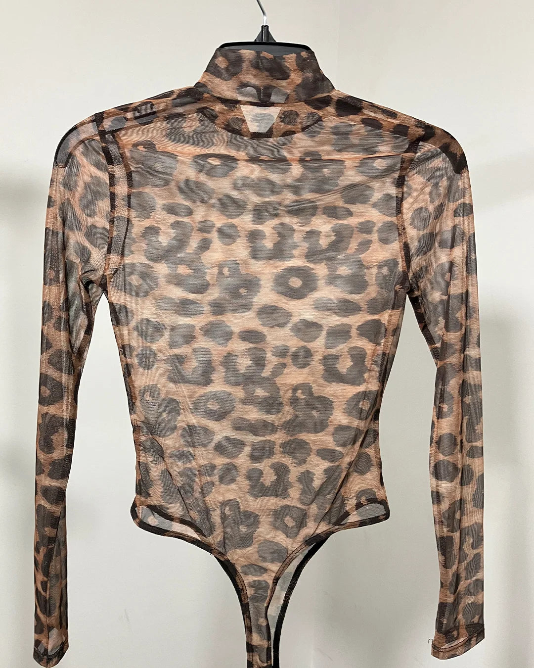 *Sample* Mesh Long Sleeve Bodysuit | Jaguar - SMALL