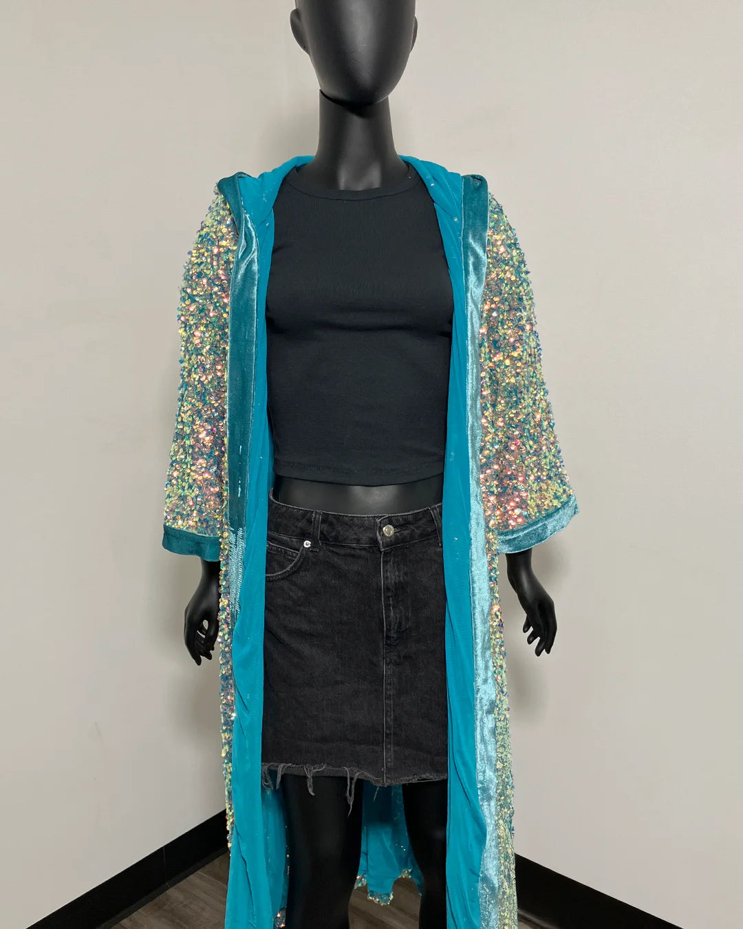 *Sample* Sequin Kimono | Firefly of the Sea - SMALL-MEDIUM