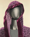 *Almost Purfect* Velvet Kimono | Purple Leopard -SMALL-MEDIUM