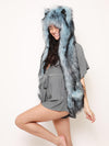 Faux Fur Hood Featuring the Ice Husky Design