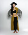 Unisex Kimono | Color Blocked Yellow & Purple
