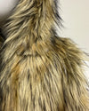 *Almost Purfect* Hooded Faux Fur Vest | Golden Jackal - Medium